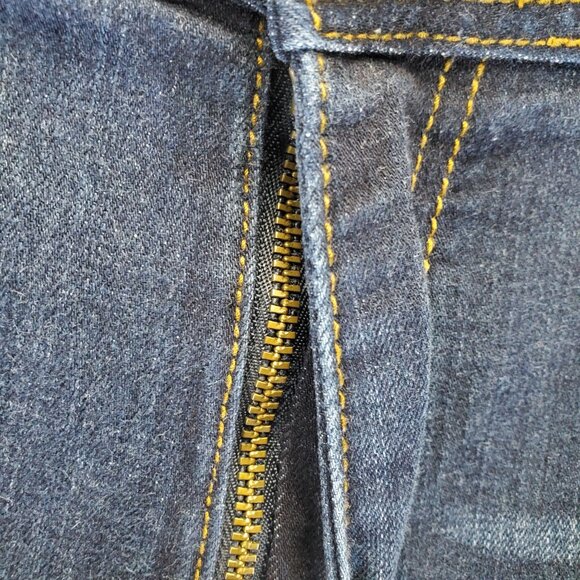 Cato Jeans Womens Size 22W Blue Cropped Embroidered Side Stripe Stretch - Picture 10 of 12